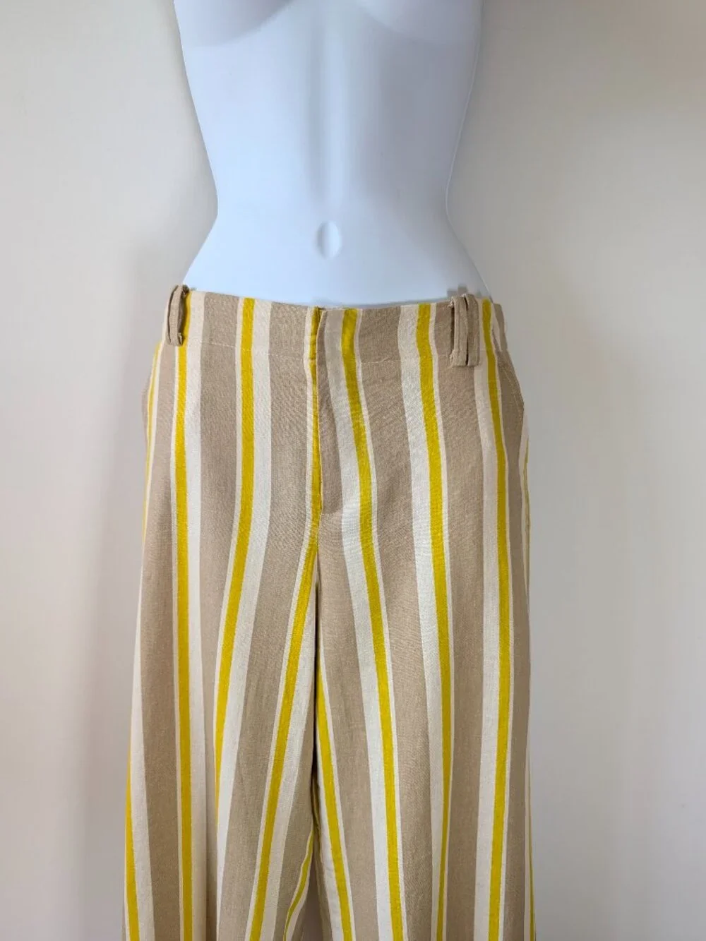 ZARA Striped Linen Blend Pants NWT – Sizes L & M Available